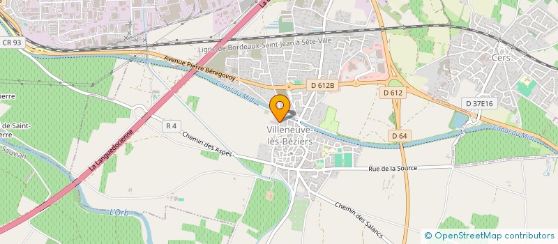 localisation de l'entreprise MARELI à VILLENEUVE-LES-BEZIERS