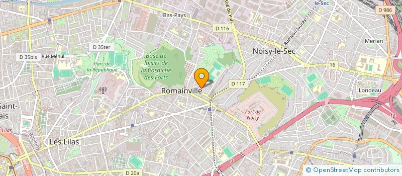 localisation de l'entreprise MARELLE MUSIC à ROMAINVILLE
