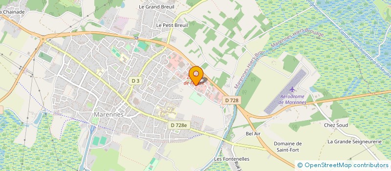 localisation de l'entreprise MAREN'ENDUIT  MARENNES-HIERS-BROUAGE