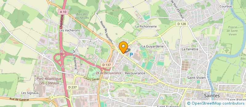 localisation de l'entreprise MARENA  SAINTES