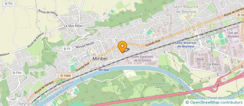 localisation de l'entreprise MARENCE à MIRIBEL