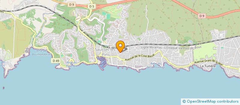 localisation de l'entreprise MARENGO 2018  SAUSSET-LES-PINS