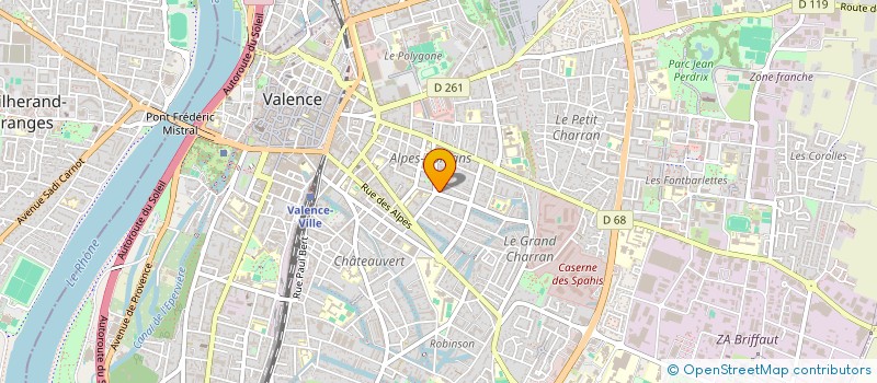 localisation de l'entreprise MARENGO à VALENCE