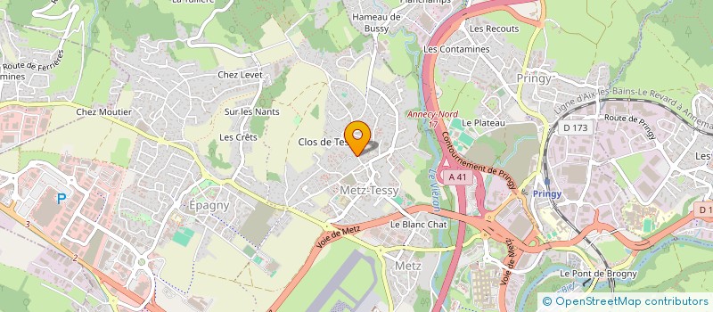 localisation de l'entreprise MARENGO  EPAGNY METZ-TESSY