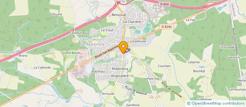 localisation de l'entreprise MARENSIN MULTISERVICES  SAINT-GEOURS-DE-MAREMNE