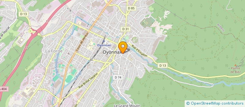 localisation de l'entreprise MARENT à OYONNAX