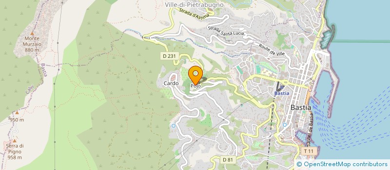 localisation de l'entreprise MAREO à BASTIA