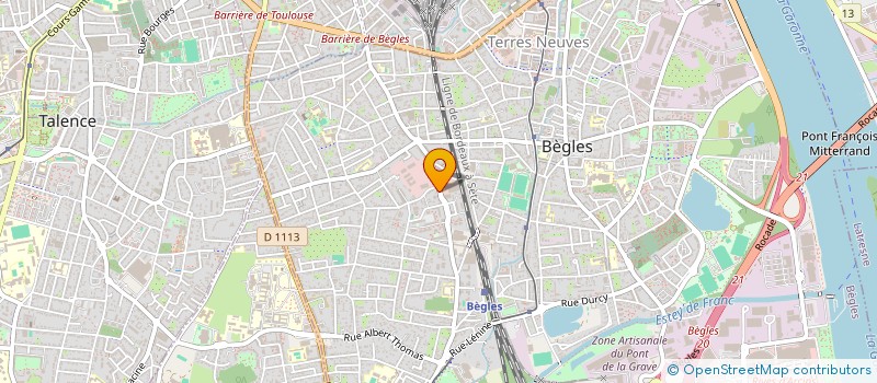 localisation de l'entreprise MARES 33 SERVICES à BEGLES