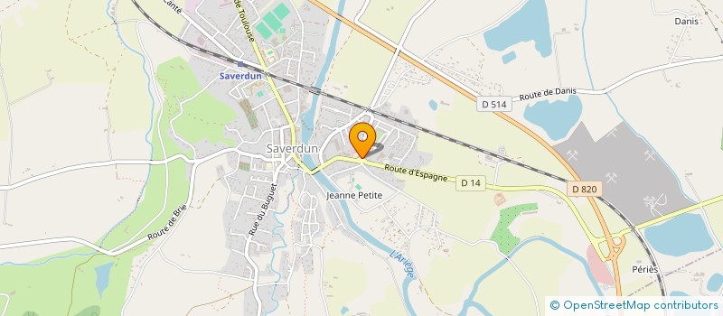 localisation de l'entreprise MARES à SAVERDUN
