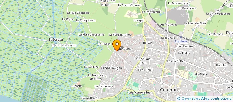 localisation de l'entreprise MARES TRANSPORTS à COUERON