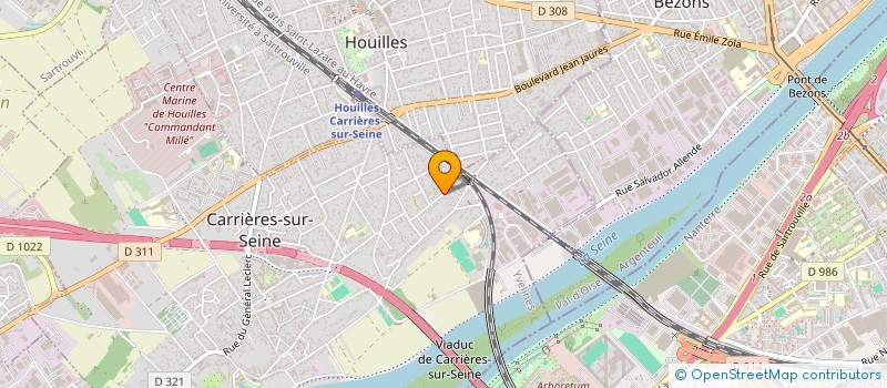 localisation de l'entreprise MARESE 2008  CARRIERES-SUR-SEINE