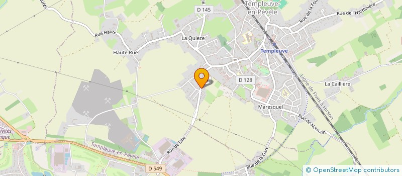 localisation de l'entreprise MARESQUEL 59242  TEMPLEUVE-EN-PEVELE