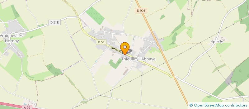 localisation de l'entreprise MAREST à THIEULLOY-L'ABBAYE