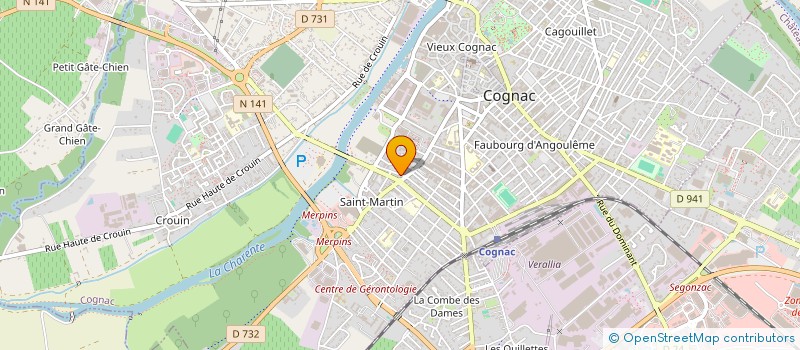 localisation de l'entreprise MARESTE PERE ET FILS à COGNAC