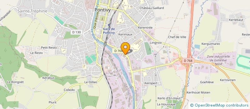 localisation de l'entreprise MARET  PONTIVY