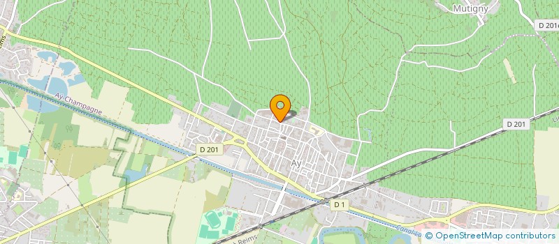 localisation de l'entreprise MARET MONIQUE  AY-CHAMPAGNE