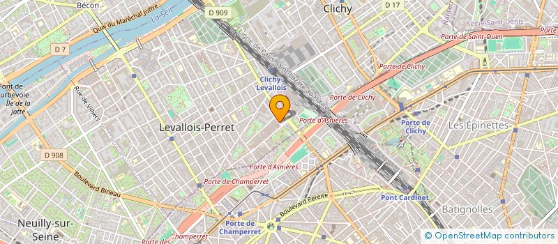 localisation de l'entreprise MARETH BAT à LEVALLOIS-PERRET