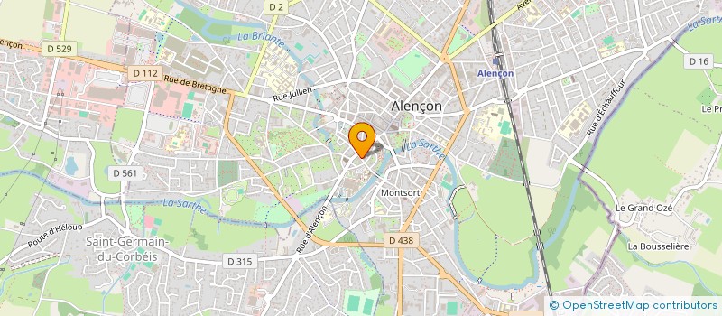 localisation de l'entreprise MARETH COIFFURE à ALENCON