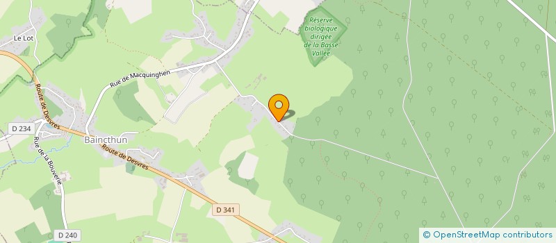 localisation de l'entreprise MARETTE  BAINCTHUN