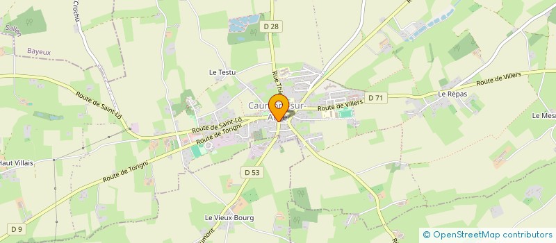 localisation de l'entreprise MARETTE L&J  CAUMONT-SUR-AURE