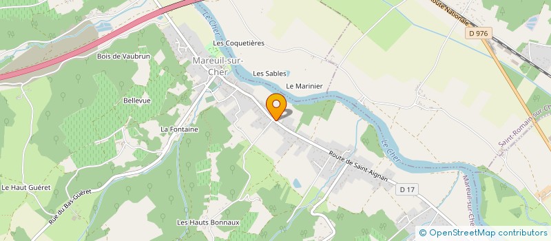 localisation de l'entreprise MAREUIL AUTOS  MAREUIL-SUR-CHER