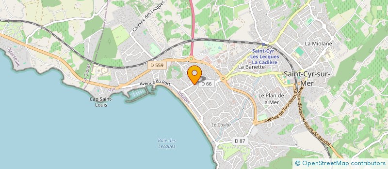 localisation de l'entreprise MAREVA GUENERON CONSULTING à SAINT-CYR-SUR-MER