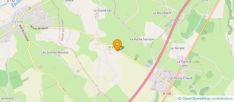 localisation de l'entreprise MAREVAL  MOZE-SUR-LOUET