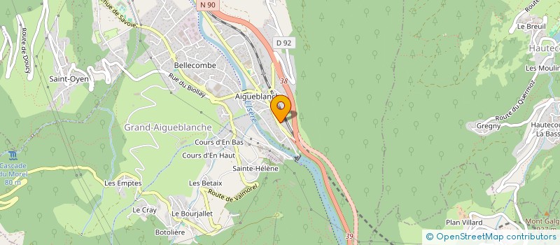 localisation de l'entreprise MAREVE à GRAND-AIGUEBLANCHE