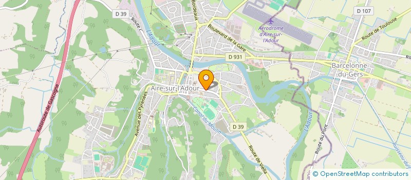 localisation de l'entreprise MAREVIER  AIRE-SUR-L'ADOUR