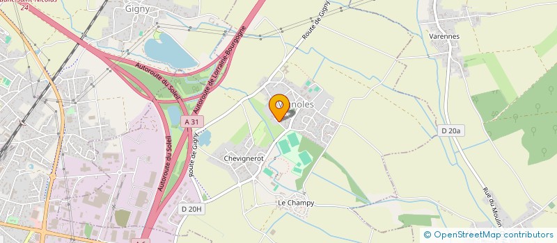 localisation de l'entreprise MAREY TP ET TRANSPORTS à VIGNOLES