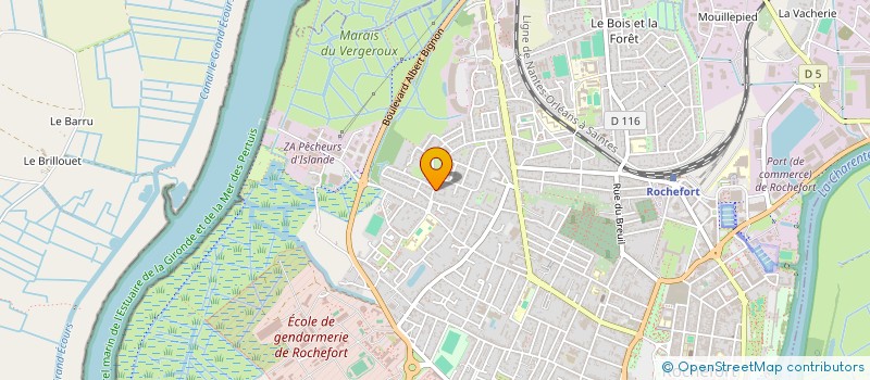 localisation de l'entreprise MARFIE  ROCHEFORT