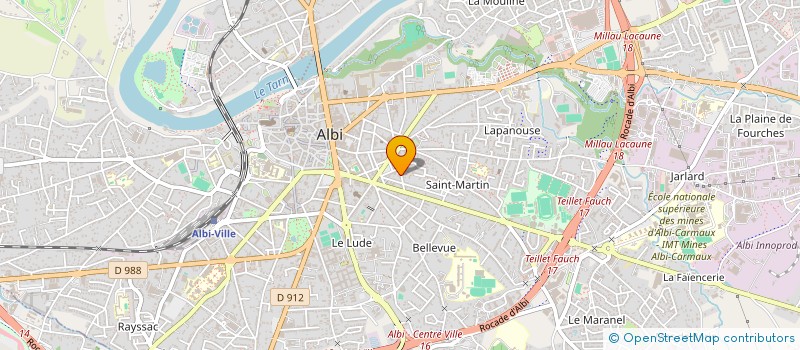 localisation de l'entreprise MARFRANK à ALBI