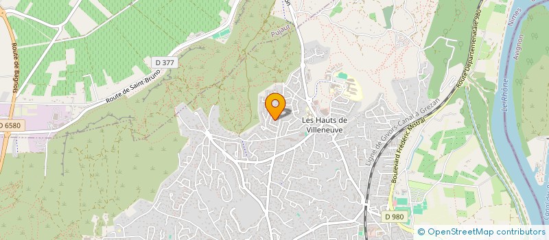 localisation de l'entreprise MARGA  VILLENEUVE-LES-AVIGNON