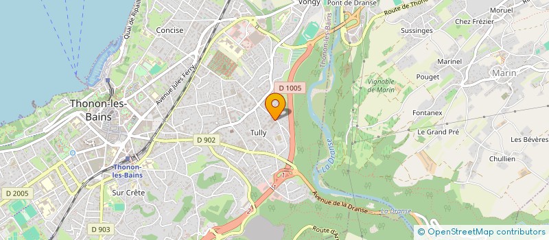 localisation de l'entreprise MARGAIRAZ VITRE MIROIT MENUIS ALUMINIUM à THONON-LES-BAINS