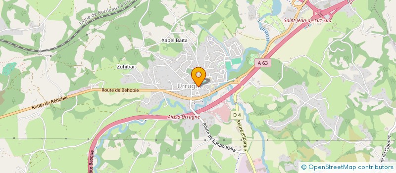 localisation de l'entreprise MARGALEX  URRUGNE