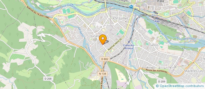 localisation de l'entreprise MARGALIDE à JURANCON
