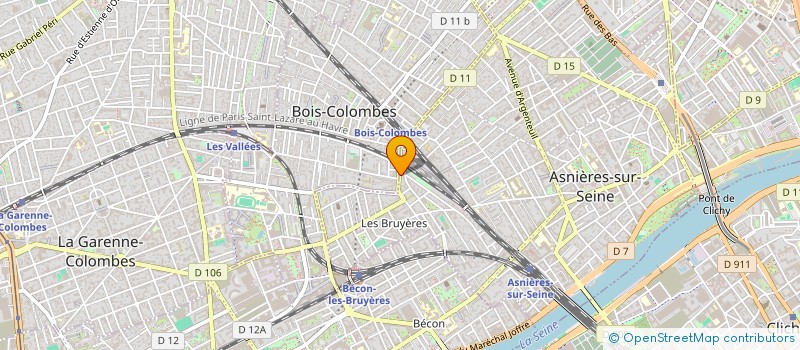 localisation de l'entreprise MARGALIE & CASNOR BAT à ASNIERES-SUR-SEINE
