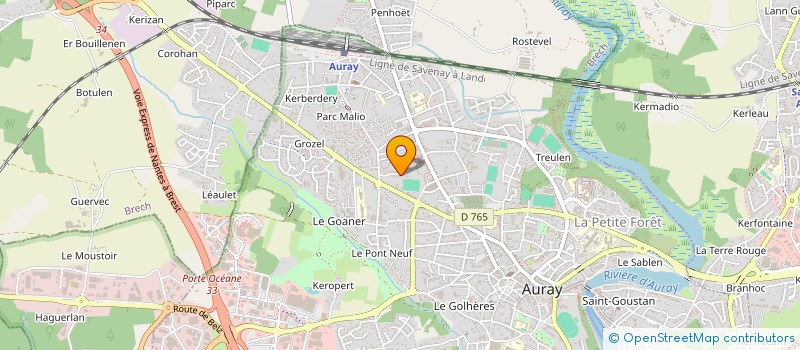 localisation de l'entreprise MARGARET à AURAY