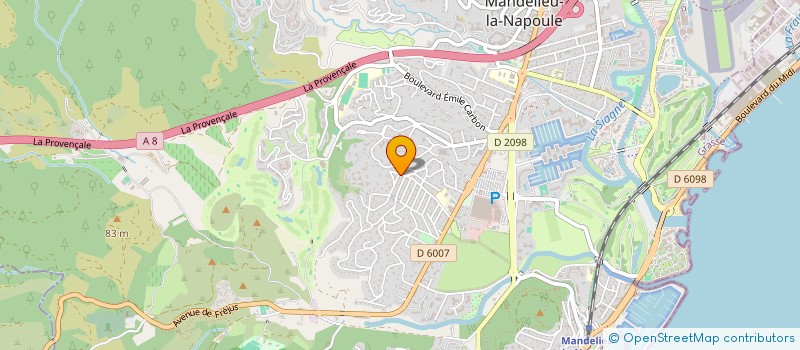 localisation de l'entreprise MARGARITA à MANDELIEU-LA-NAPOULE