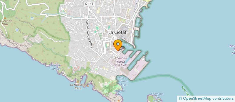localisation de l'entreprise MARGAS NAVAL ENGINEERING à LA CIOTAT