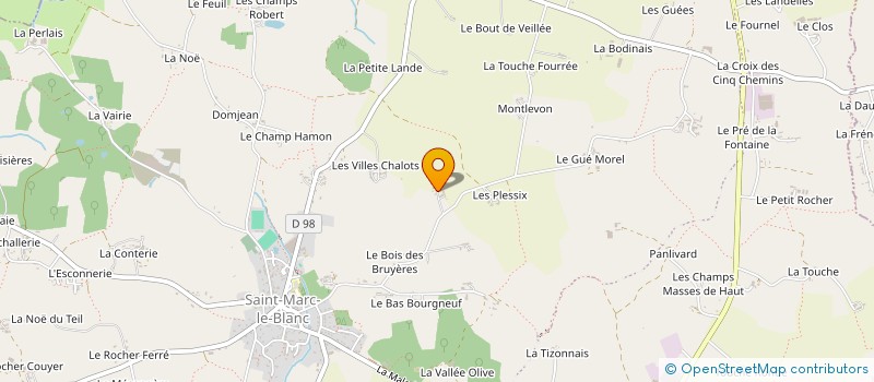 localisation de l'entreprise MARGATTES ET CIE  SAINT-MARC-LE-BLANC