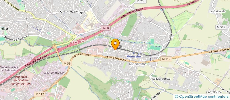 localisation de l'entreprise MARGAU  MONTRABE