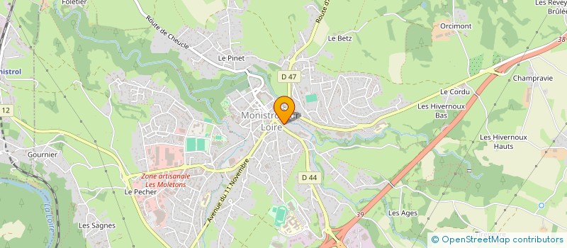 localisation de l'entreprise MARGAUX  MONISTROL-SUR-LOIRE