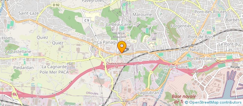 localisation de l'entreprise MARGAUX  OLLIOULES