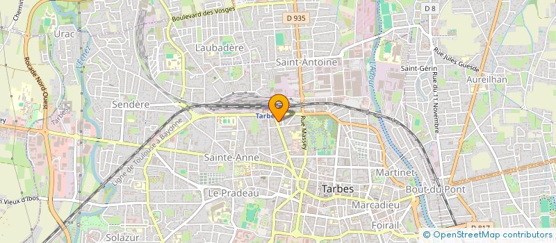 localisation de l'entreprise MARGE  TARBES