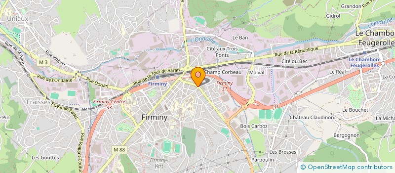 localisation de l'entreprise MARGE SARL à FIRMINY