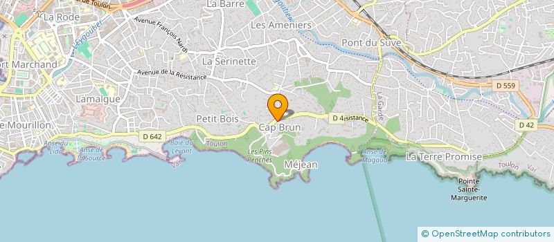 localisation de l'entreprise MARGENCE  TOULON