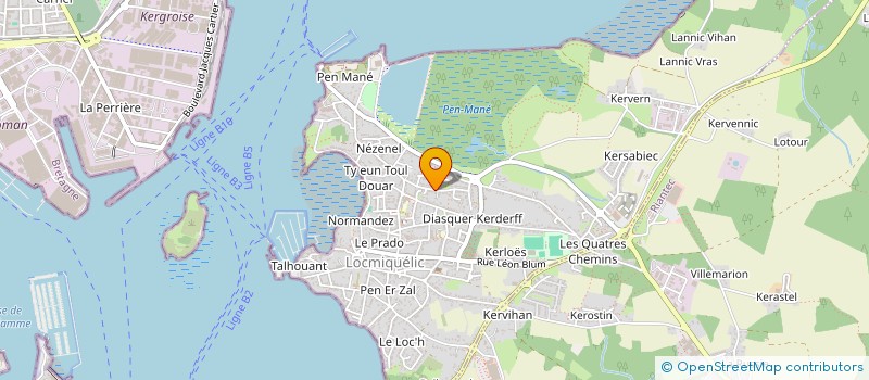 localisation de l'entreprise MARGER  LOCMIQUELIC