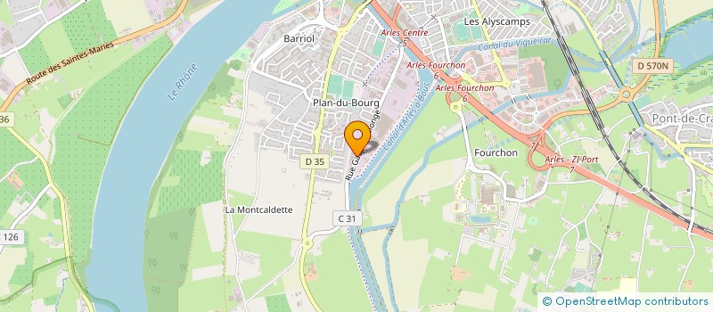localisation de l'entreprise MARGES à ARLES