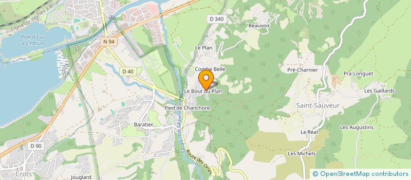 localisation de l'entreprise MARGHERITA BRIANCON  EMBRUN